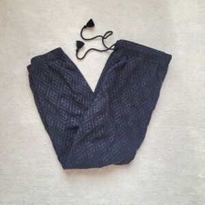 Madewell 100% Cotton Black Geometric Joggers - Women's Small